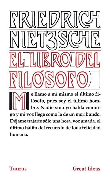 EL LIBRO DEL FILÓSOFO | 9788430602216 | NIETZSCHE, FRIEDRICH W. | Llibreria Online de Vilafranca del Penedès | Comprar llibres en català