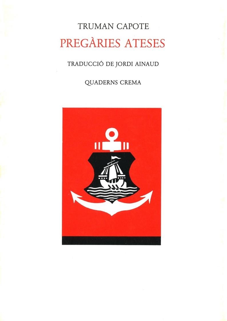 PREGARIES ATESES | 9788477270218 | TRUMAN CAPOTE | Llibreria Online de Vilafranca del Penedès | Comprar llibres en català