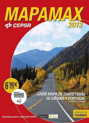 MAPAMAX 2013 GRAN MAPA DE CARRETERAS DE ESPAÑA Y PORTUGAL | 9788499355061 | AA. VV. | Llibreria Online de Vilafranca del Penedès | Comprar llibres en català