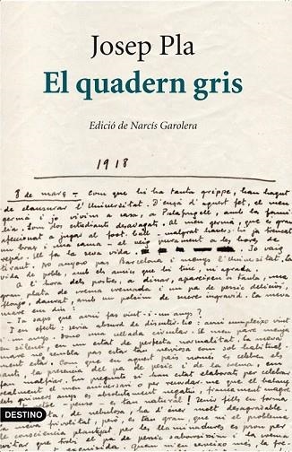 EL QUADERN GRIS | 9788497101394 | PLA, JOSEP | Llibreria Online de Vilafranca del Penedès | Comprar llibres en català