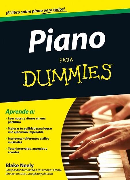 PIANO PARA DUMMIES | 9788432900785 | NEELY, BLAKE | Llibreria L'Odissea - Libreria Online de Vilafranca del Penedès - Comprar libros