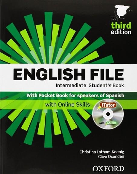 ENGLISH FILE INTERMEDIATE STUDENT'S BOOK ( I TUTOR ) THIRD EDITION | 9780194520379 | AA. VV. | Llibreria Online de Vilafranca del Penedès | Comprar llibres en català