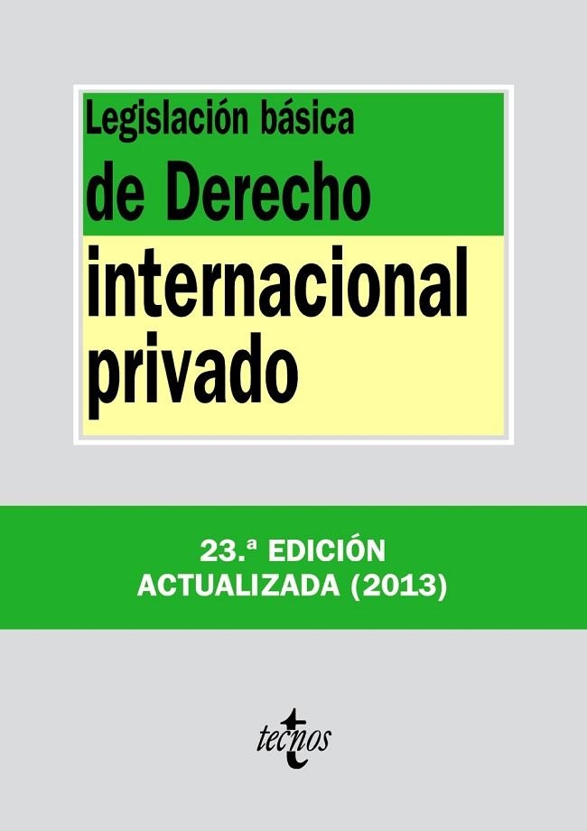 LEGISLACIÓN BÁSICA DE DERECHO INTERNACIONAL PRIVADO | 9788430958726 | AA. VV. | Llibreria Online de Vilafranca del Penedès | Comprar llibres en català