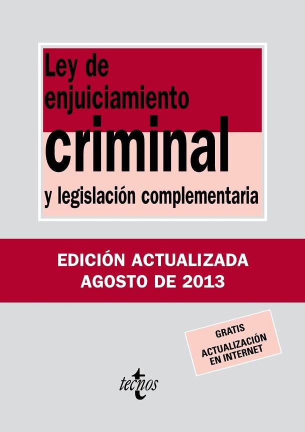 LEY DE ENJUICIAMIENTO CRIMINAL Y LEGISLACIÓN COMPLEMENTARIA | 9788430958702 | AA. VV. | Llibreria Online de Vilafranca del Penedès | Comprar llibres en català