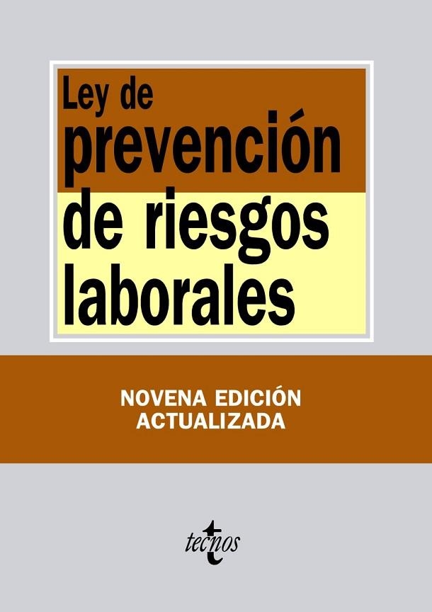 LEY DE PREVENCIÓN DE RIESGOS LABORALES 2013 | 9788430959501 | EDITORIAL TECNOS | Llibreria Online de Vilafranca del Penedès | Comprar llibres en català