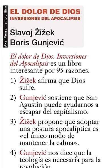 EL DOLOR DE DIOS | 9788446038641 | ZIZEK, SLAVOJ/GUNJEVIC, BORIS | Llibreria L'Odissea - Libreria Online de Vilafranca del Penedès - Comprar libros