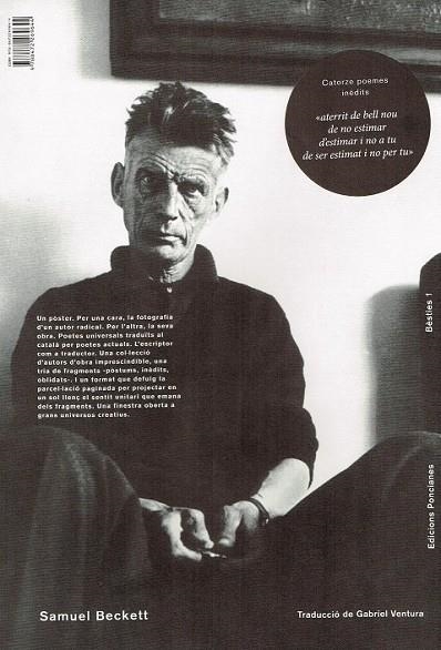 SAMUEL BECKETT PÒSTER EDICIONS PONCIANES | 9788472269644 | AAVV | Llibreria Online de Vilafranca del Penedès | Comprar llibres en català