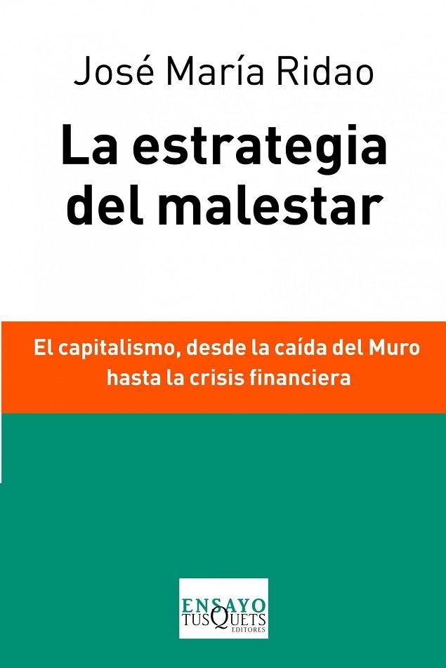 LA ESTRATEGIA DEL MALESTAR | 9788483838037 | RIDAO, JOSE MARIA | Llibreria Online de Vilafranca del Penedès | Comprar llibres en català