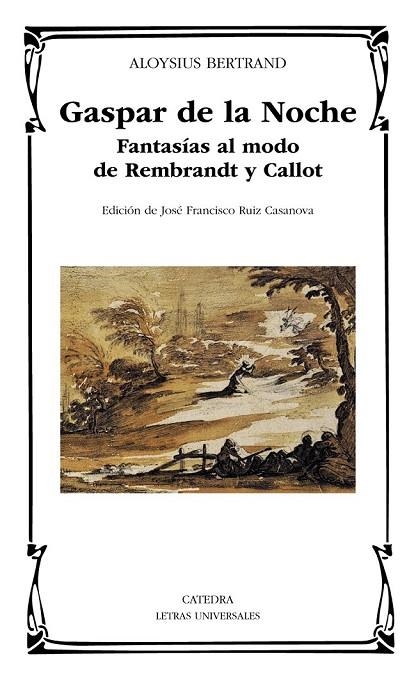 GASPAR DE LA NOCHE | 9788437632384 | BERTRAND, ALOYSIUS | Llibreria Online de Vilafranca del Penedès | Comprar llibres en català