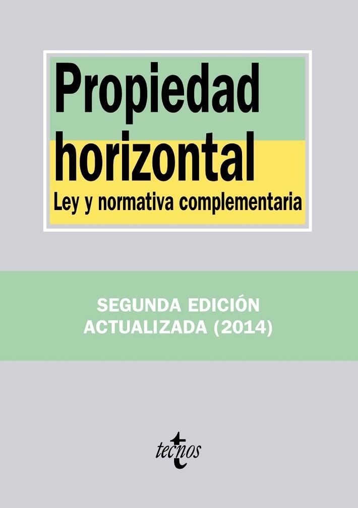 PROPIEDAD HORIZONTAL | 9788430961825 | EDITORIAL TECNOS | Llibreria Online de Vilafranca del Penedès | Comprar llibres en català