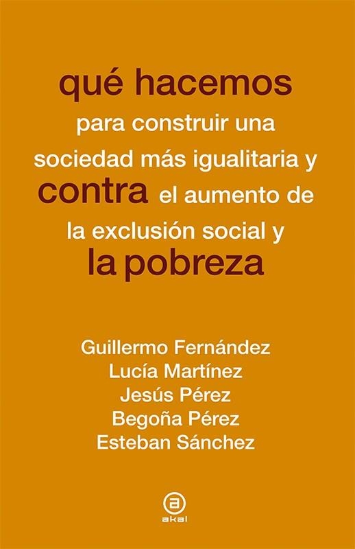 QUÉ HACEMOS CONTRA LA POBREZA | 9788446039631 | AA.VV. | Llibreria Online de Vilafranca del Penedès | Comprar llibres en català