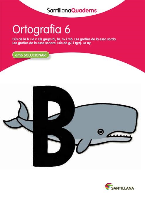 ORTOGRAFÍA 6 AMB SOLUCIONARI QUADERNS SANTILLANA | 9788468013718 | AA. VV. | Llibreria Online de Vilafranca del Penedès | Comprar llibres en català