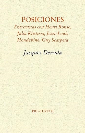 POSICIONES | 9788415576938 | DERRIDA, JACQUES | Llibreria Online de Vilafranca del Penedès | Comprar llibres en català