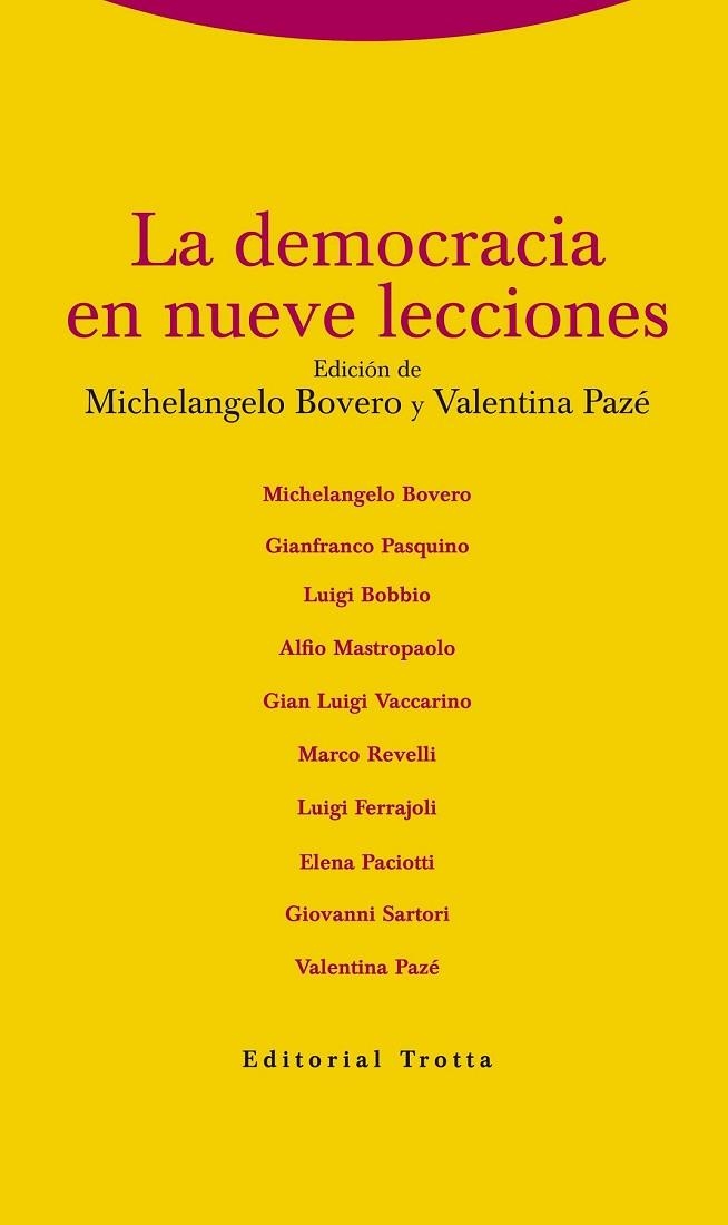 LA DEMOCRACIA EN NUEVE LECCIONES | 9788498795257 | BOVERO, MICHELANGELO / PAZÉ, VALENTINA | Llibreria Online de Vilafranca del Penedès | Comprar llibres en català