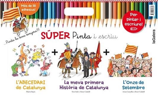 SÚPER PINTA I ESCRIU CATALUNYA | 9788424653385 | CANYELLES, ANNA / SOLER I GUASCH, TONI / BAYÉS, PILARÍN | Llibreria L'Odissea - Libreria Online de Vilafranca del Penedès - Comprar libros