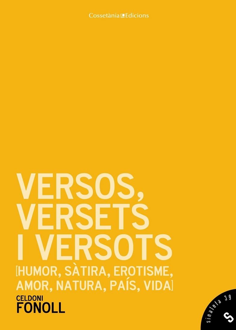 VERSOS VERSETS I VERSOTS | 9788490342411 | FONOLL, CELDONI | Llibreria Online de Vilafranca del Penedès | Comprar llibres en català