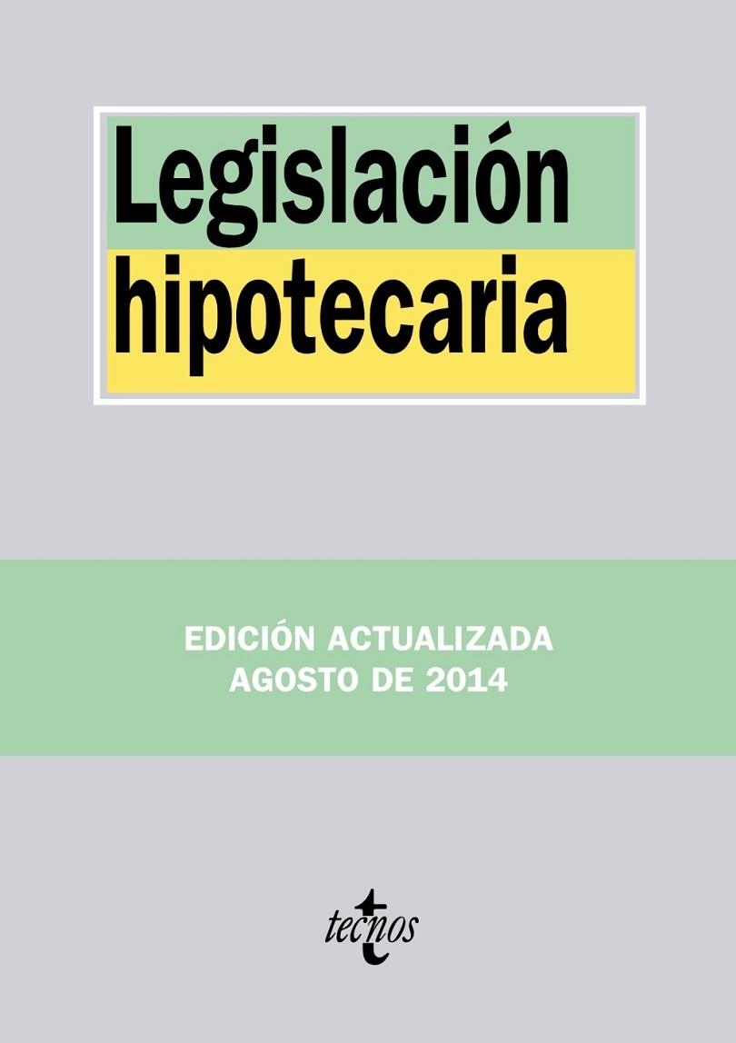 LEGISLACIÓN HIPOTECARIA | 9788430963461 | EDITORIAL TECNOS | Llibreria L'Odissea - Libreria Online de Vilafranca del Penedès - Comprar libros