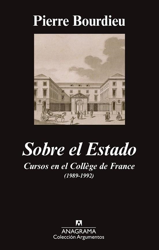 SOBRE EL ESTADO | 9788433963697 | BOURDIEU, PIERRE | Llibreria Online de Vilafranca del Penedès | Comprar llibres en català