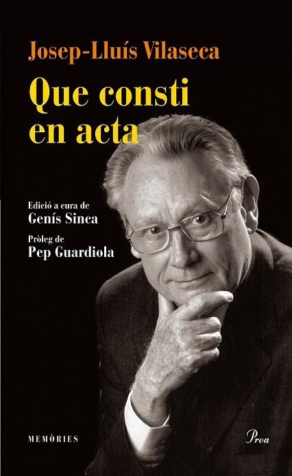 QUE CONSTI EN ACTA | 9788475884615 | VILASECA, JOSEP LLUÍS  | Llibreria Online de Vilafranca del Penedès | Comprar llibres en català