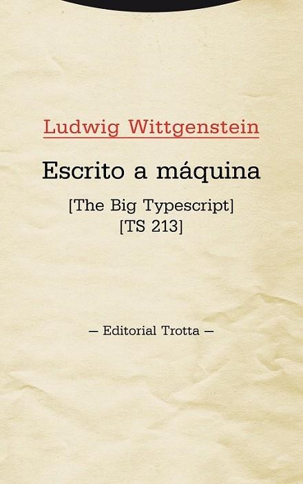 ESCRITO A MÁQUINA | 9788498795592 | WITTGENSTEIN, LUDWIG | Llibreria Online de Vilafranca del Penedès | Comprar llibres en català