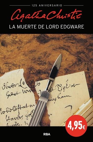 LA MUERTE DE LORD EDGWARE | 9788490564349 | CHRISTIE , AGATHA | Llibreria Online de Vilafranca del Penedès | Comprar llibres en català