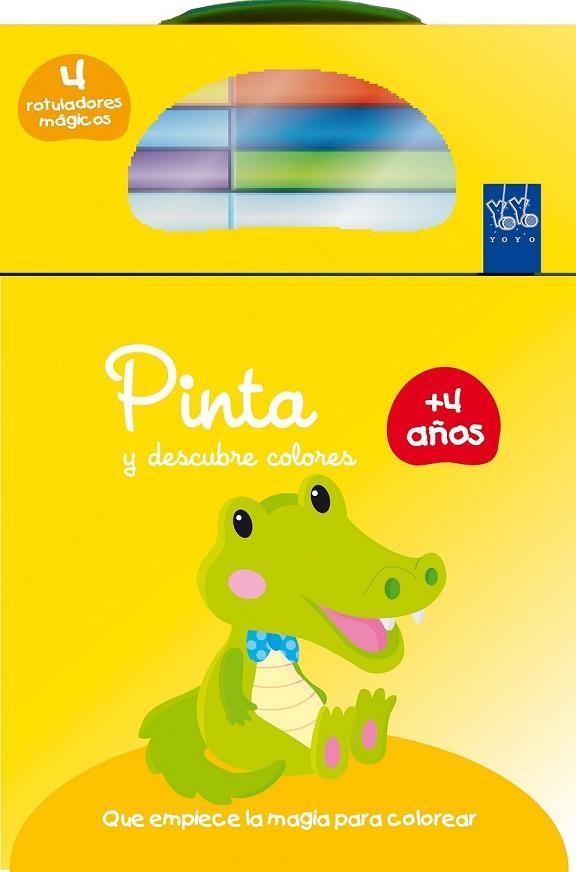 PINTA Y DESCUBRE COLORES +4 COCODRILO | 9788408134749 | YOYO | Llibreria Online de Vilafranca del Penedès | Comprar llibres en català