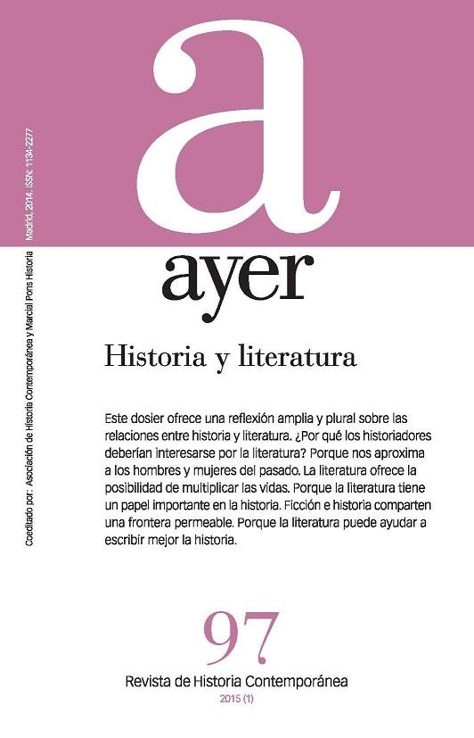 HISTORIA Y LITERATURA | 9788415963615 | CANAL MOREL, JORDI | Llibreria Online de Vilafranca del Penedès | Comprar llibres en català