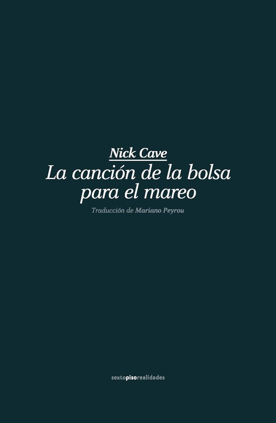 LA CANCIÓN DE LA BOLSA PARA EL MAREO | 9788415601975 | CAVE, NICK | Llibreria Online de Vilafranca del Penedès | Comprar llibres en català