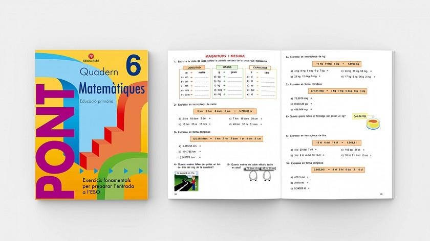 PONT MATEMÀTIQUES 6È PRIMÀRIA | 9788478872015 | VV. AA | Llibreria Online de Vilafranca del Penedès | Comprar llibres en català