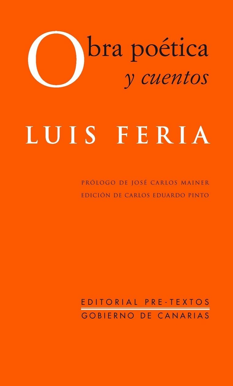 OBRA POÉTICA Y CUENTOS | 9788415894957 | FERIA HARDISSON, LUIS | Llibreria Online de Vilafranca del Penedès | Comprar llibres en català