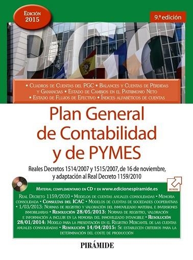 PLAN GENERAL DE CONTABILIDAD Y DE PYMES | 9788436834017 | EDICIONES PIRÁMIDE | Llibreria Online de Vilafranca del Penedès | Comprar llibres en català