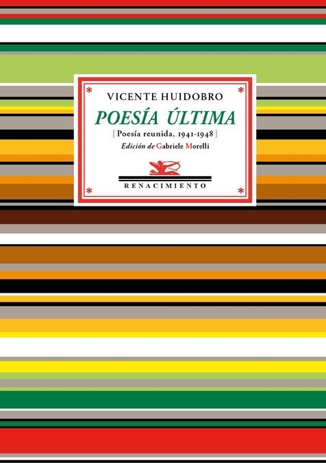 POESÍA ÚLTIMA | 9788416246748 | HUIDOBRO, VICENTE | Llibreria Online de Vilafranca del Penedès | Comprar llibres en català