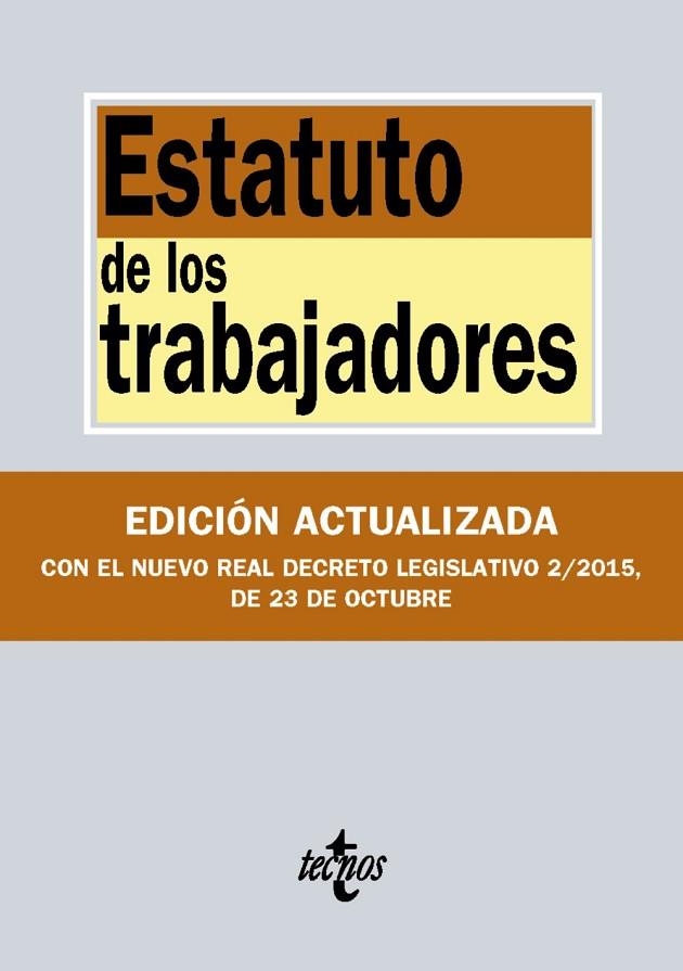 ESTATUTO DE LOS TRABAJADORES ( OCTUBRE 2015 ) | 9788430968510 | AA. VV. | Llibreria Online de Vilafranca del Penedès | Comprar llibres en català