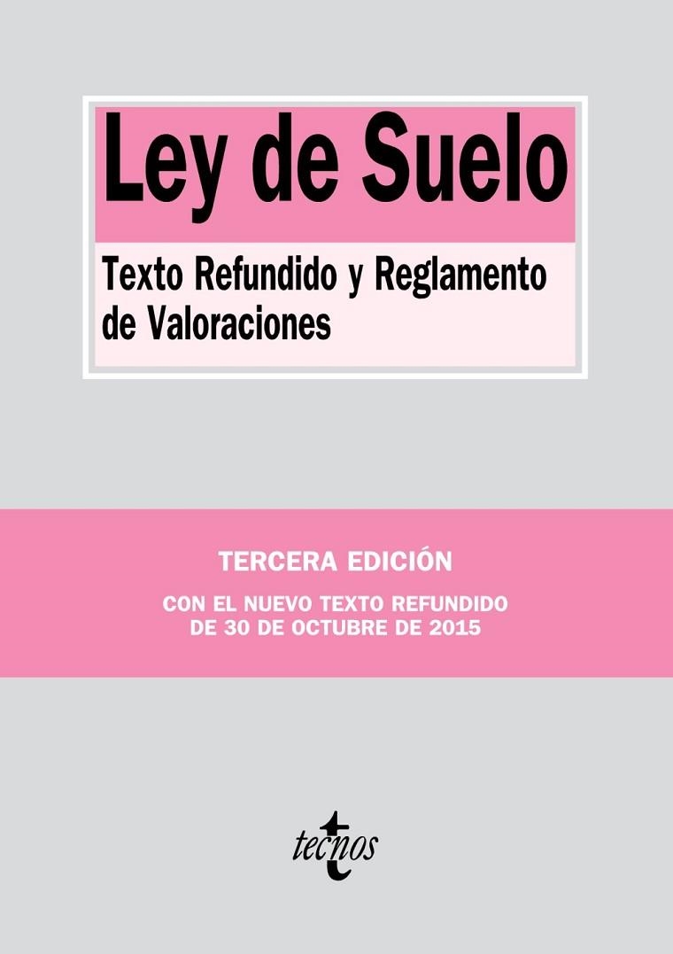 LEY DE SUELO | 9788430968619 | EDITORIAL TECNOS | Llibreria Online de Vilafranca del Penedès | Comprar llibres en català