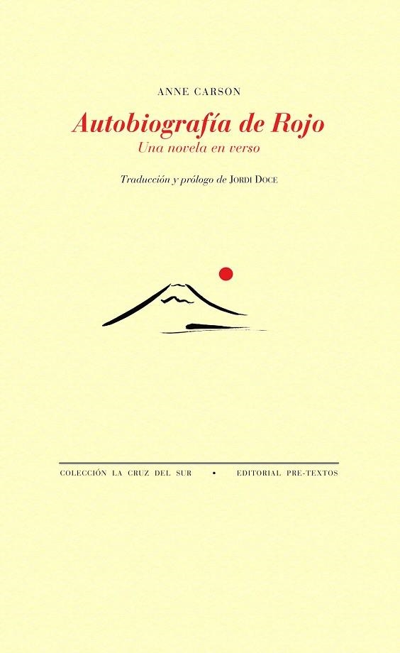 AUTOBIOGRAFÍA DE ROJO | 9788416453467 | CARSON, ANNE | Llibreria Online de Vilafranca del Penedès | Comprar llibres en català