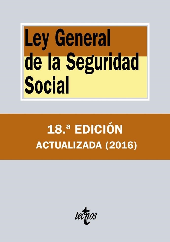 LEY GENERAL DE LA SEGURIDAD SOCIAL | 9788430968848 | EDITORIAL TECNOS | Llibreria Online de Vilafranca del Penedès | Comprar llibres en català