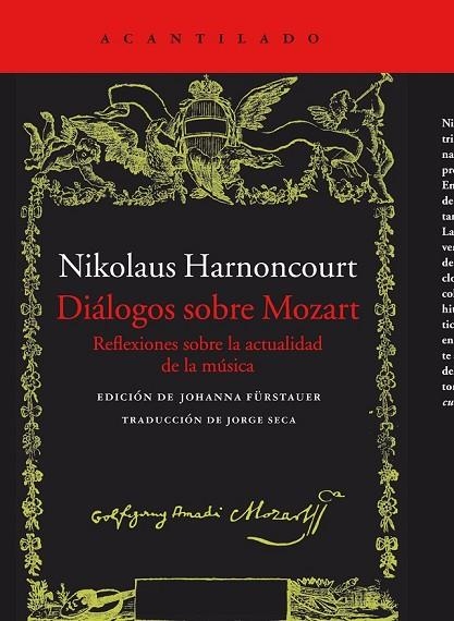 DIÁLOGOS SOBRE MOZART | 9788416011766 | HARNONCOURT, NIKOLAUS | Llibreria Online de Vilafranca del Penedès | Comprar llibres en català