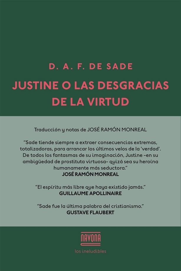 JUSTINE O LAS DESGRACIAS DE LA VIRTUD | 9788416259502 | SADE | Llibreria Online de Vilafranca del Penedès | Comprar llibres en català