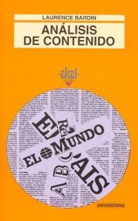 ANALISIS DE CONTENIDO | 9788476000939 | L. BARDIN | Llibreria Online de Vilafranca del Penedès | Comprar llibres en català