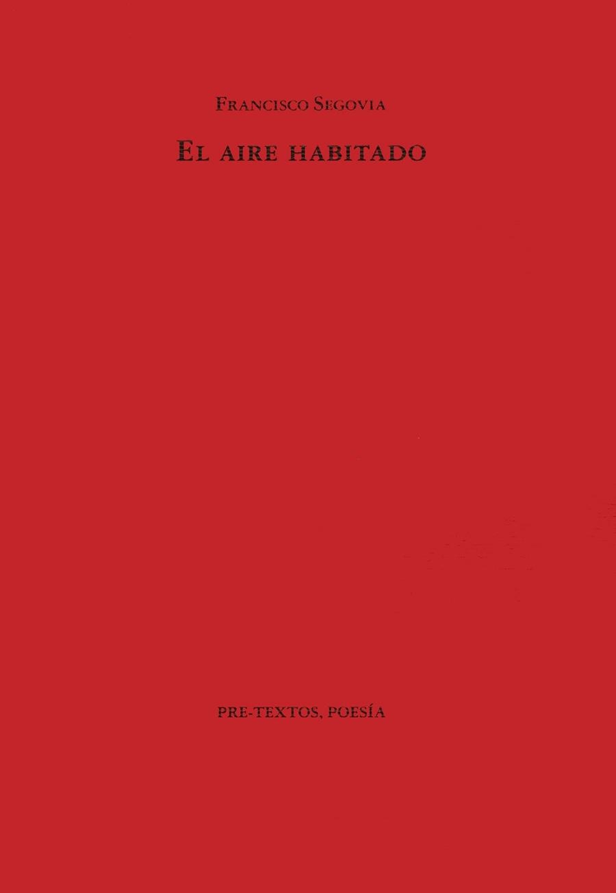 EL AIRE HABITADO | 9788481910230 | F.SEGOVIA | Llibreria Online de Vilafranca del Penedès | Comprar llibres en català