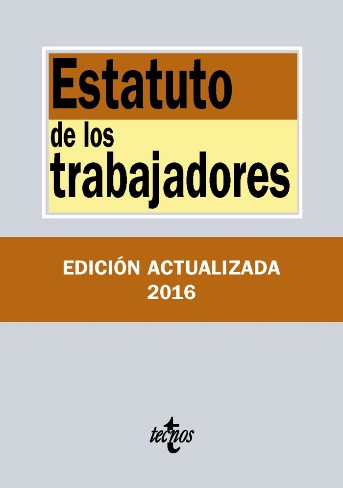 ESTATUTO DE LOS TRABAJADORES | 9788430970131 | EDITORIAL TECNOS | Llibreria Online de Vilafranca del Penedès | Comprar llibres en català