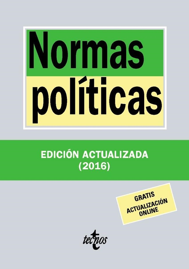 NORMAS POLÍTICAS | 9788430969678 | EDITORIAL TECNOS | Llibreria Online de Vilafranca del Penedès | Comprar llibres en català