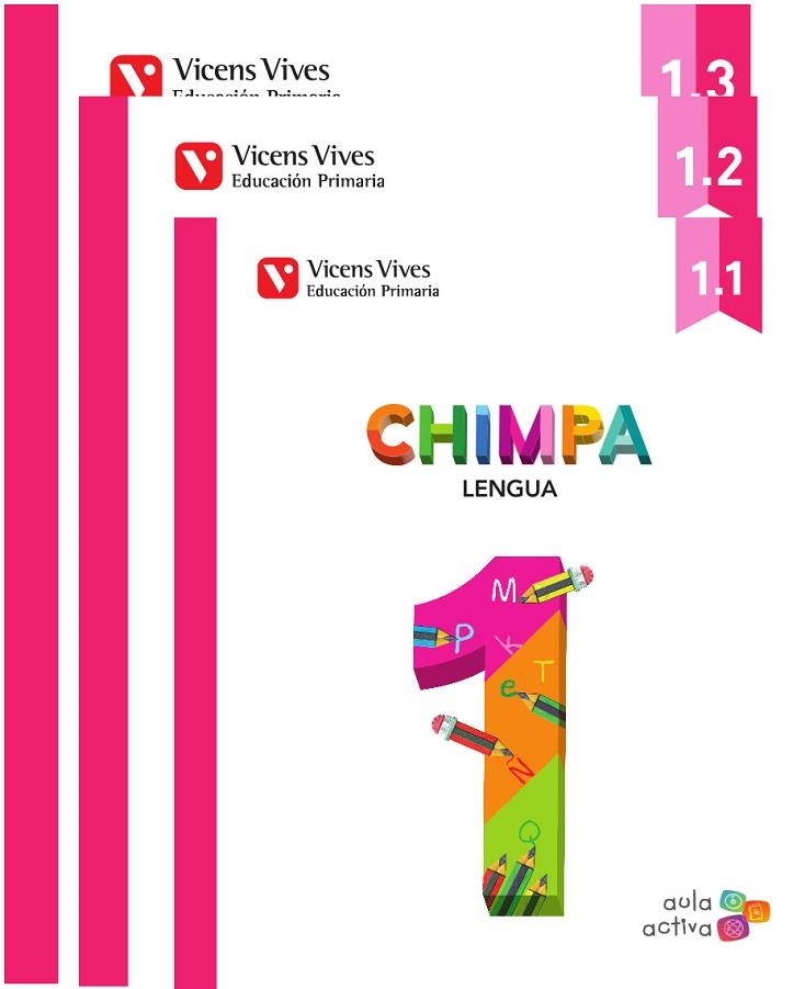 CHIMPA 1 (1.1-1.2-1.3) AULA ACTIVA | 9788468221137 | BERNAUS COMPANY, CARME/BLANCO ORTEGA, LAURA/CUGAT SOLA, LAURA/MARTIN MANZANO, MARIA CARMEN/OLIVERAS  | Llibreria Online de Vilafranca del Penedès | Comprar llibres en català