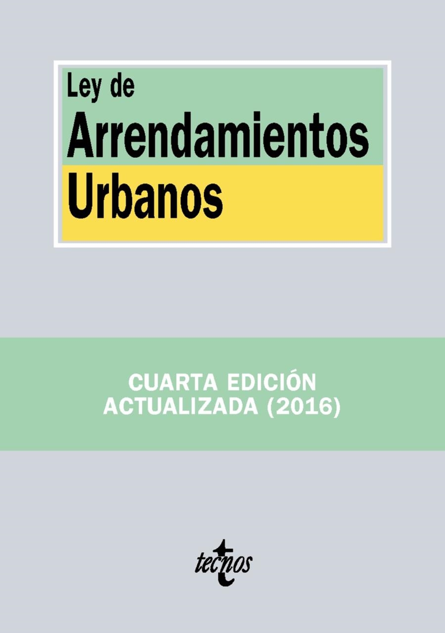 LEY DE ARRENDAMIENTOS URBANOS | 9788430970308 | AA. VV. | Llibreria Online de Vilafranca del Penedès | Comprar llibres en català