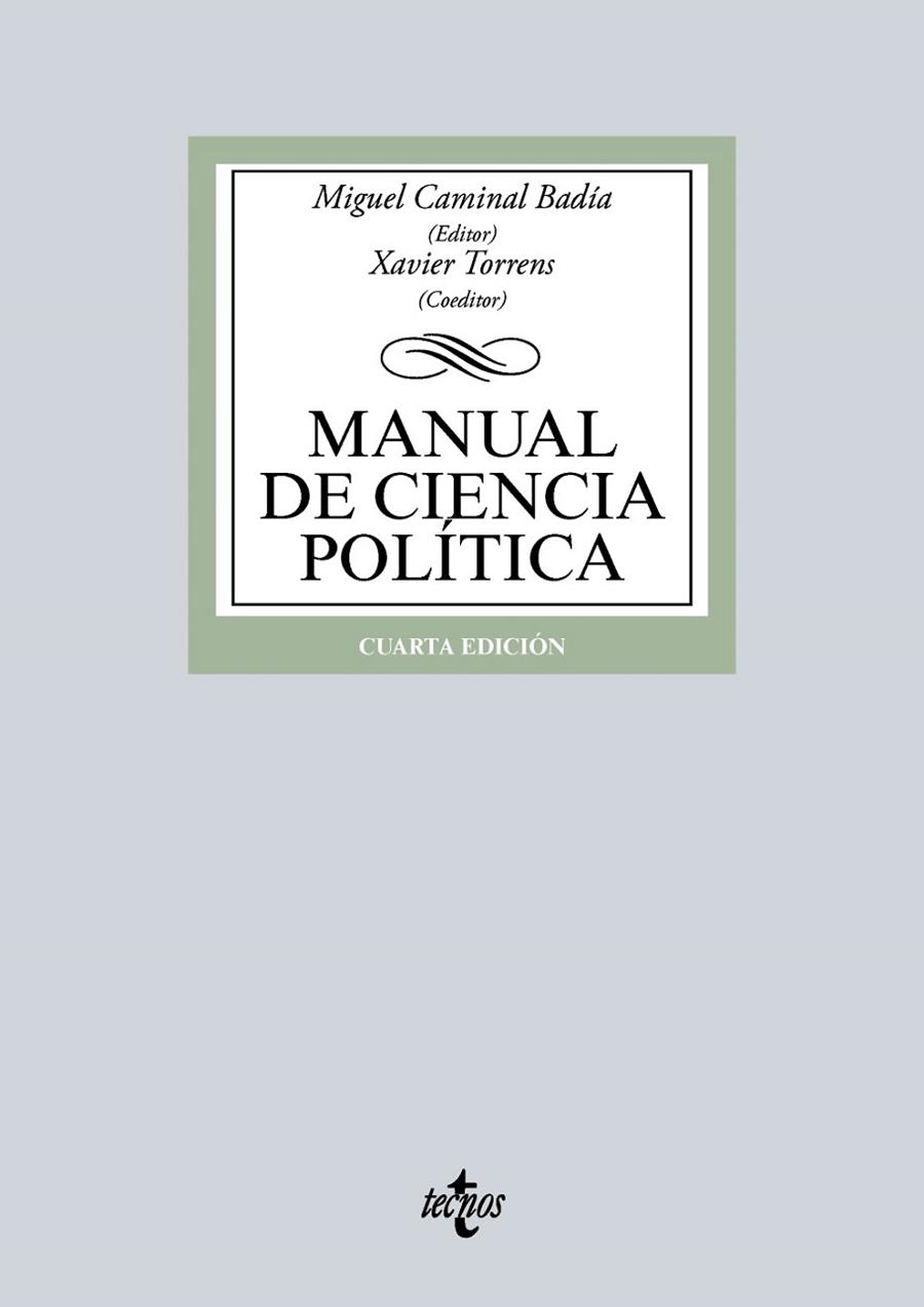 MANUAL DE CIENCIA POLÍTICA | 9788430966332 | CAMINAL BADÍA, MIQUEL | Llibreria Online de Vilafranca del Penedès | Comprar llibres en català