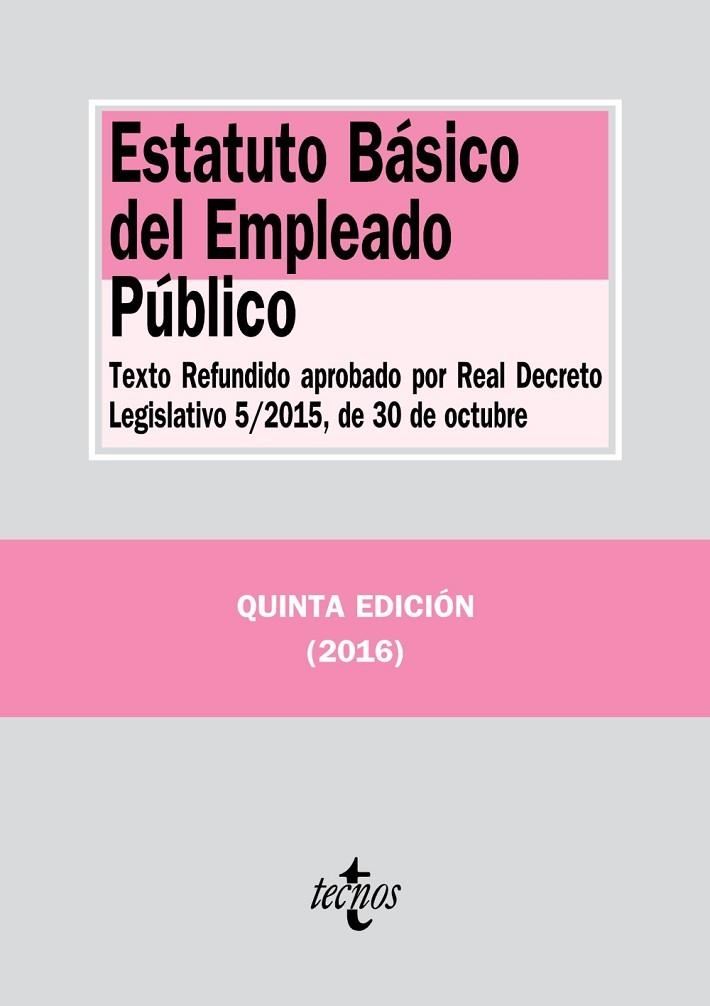 ESTATUTO BÁSICO DEL EMPLEADO PÚBLICO | 9788430968855 | EDITORIAL TECNOS | Llibreria Online de Vilafranca del Penedès | Comprar llibres en català