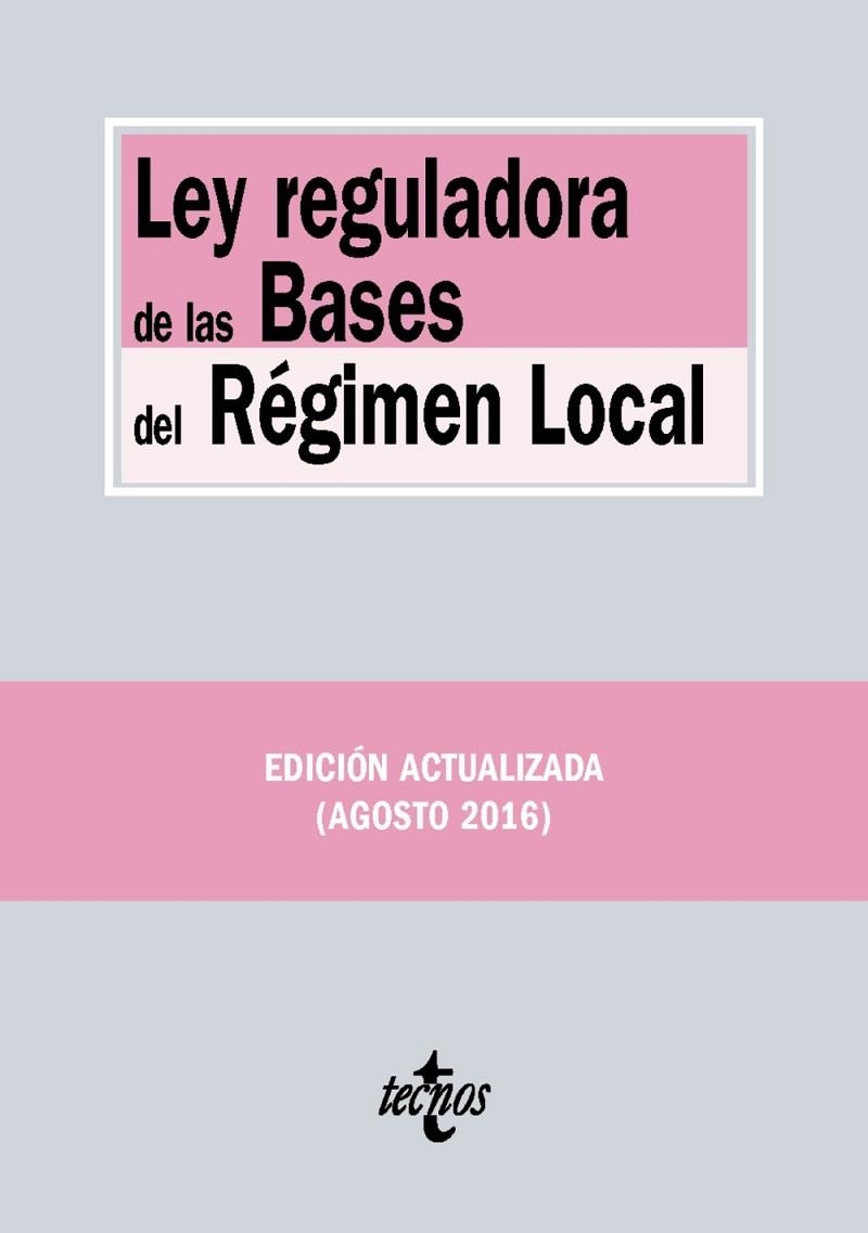 LEY REGULADORA DE LAS BASES DEL RÉGIMEN LOCAL | 9788430969470 | EDITORIAL TECNOS | Llibreria Online de Vilafranca del Penedès | Comprar llibres en català