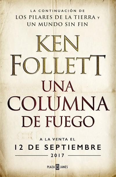 UNA COLUMNA DE FUEGO (SAGA LOS PILARES DE LA TIERRA 3) | 9788401018251 | FOLLETT, KEN | Llibreria Online de Vilafranca del Penedès | Comprar llibres en català