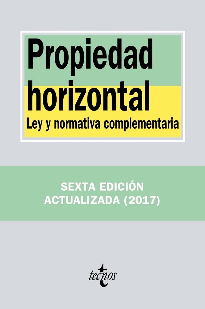 PROPIEDAD HORIZONTAL | 9788430971459 | EDITORIAL TECNOS | Llibreria Online de Vilafranca del Penedès | Comprar llibres en català