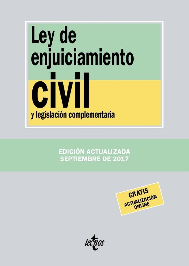 LEY DE ENJUICIAMIENTO CIVIL Y LEGISLACIÓN COMPLEMENTARIA | 9788430971787 | EDITORIAL TECNOS | Llibreria Online de Vilafranca del Penedès | Comprar llibres en català